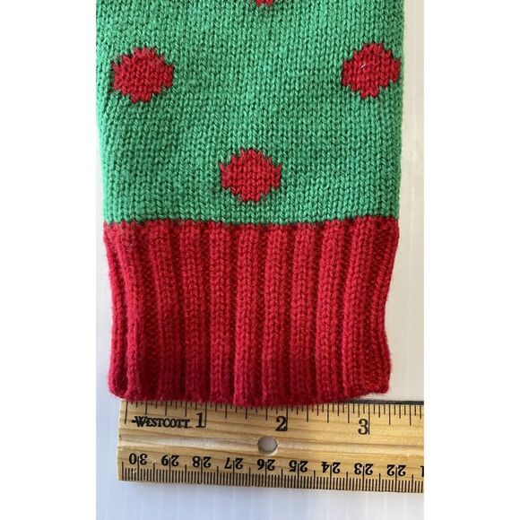 United States Sweaters Womens M Christmas Penguin Glasses Bow Sequins Polka Dots - Picture 9 of 10